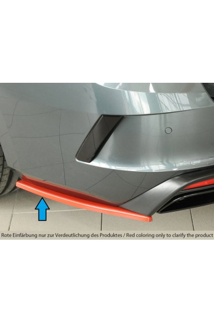 Rieger spoiler pod zadní nárazník na levé straně pro Škoda Octavia RS NX combi r.v. 07/20-, plast ABS bez povrchové úpravy