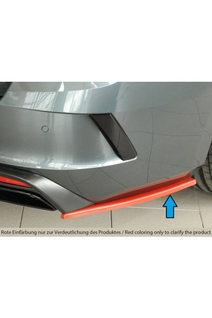 Rieger spoiler pod zadní nárazník na pravé straně pro Škoda Octavia RS NX combi r.v. 07/20-, plast ABS bez povrchové úpravy