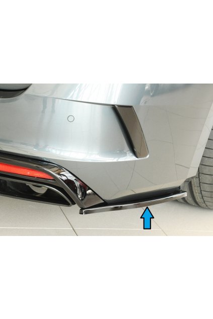 Rieger spoiler pod zadní nárazník na pravé straně pro Škoda Octavia RS NX combi r.v. 07/20-, plast ABS lakovaný do černé lesklé barvy