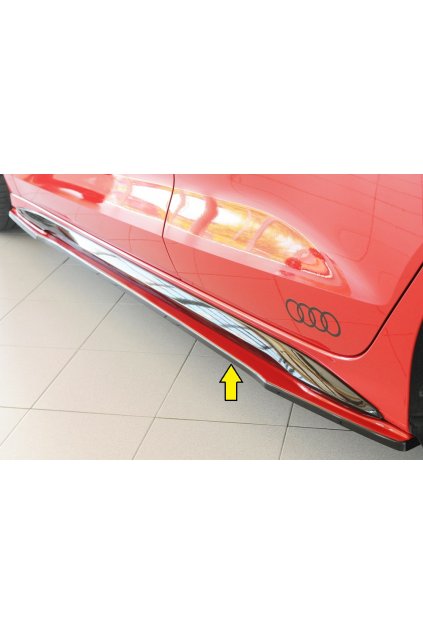 Rieger spoiler pod boční práh mont. strana levá pro Audi A3 S3 GY 5-dvéř. (sedan), r.v. 07/20-, plast ABS bez povrchové úpravy