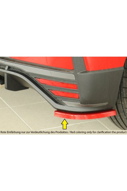 Rieger spoiler pod zadní nárazník na pravé straně pro Hyundai i20 N-Performance BC3 5-dvéř. (hatchback) r.v. 04/21-, plast ABS bez povrchové úpravy