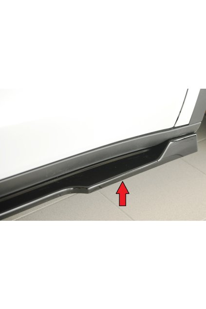 Rieger spoiler pod boční práh mont. strana pravá pro Tesla Model Y 003, 03/20-, plast ABS lakovaný do černé lesklé barvy