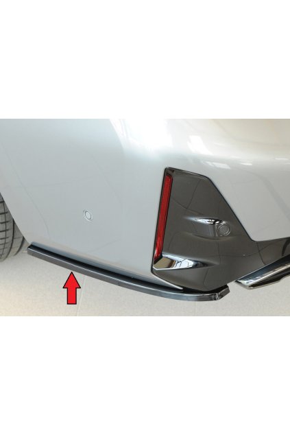 Rieger spoiler pod zadní nárazník na levé straně pro BMW řada 3 G21 touring r.v. 07/22-, plast ABS lakovaný do černé lesklé barvy
