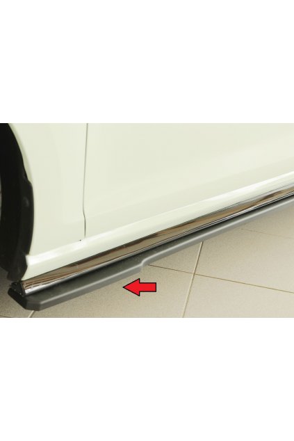 Rieger spoiler pod boční práh mont. strana levá pro Volkswagen Golf 7 R-Line 3-dvéř., r.v. 02/17-, plast ABS bez povrchové úpravy