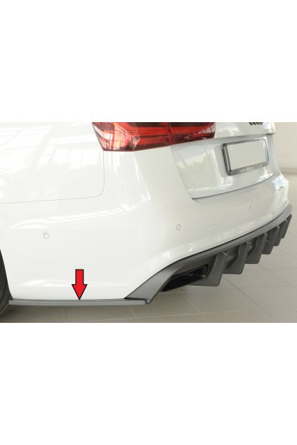Rieger spoiler pod zadní nárazník na levé straně pro Audi A6 4G, C7 sedan r.v. 09/14-, plast ABS bez povrchové úpravy