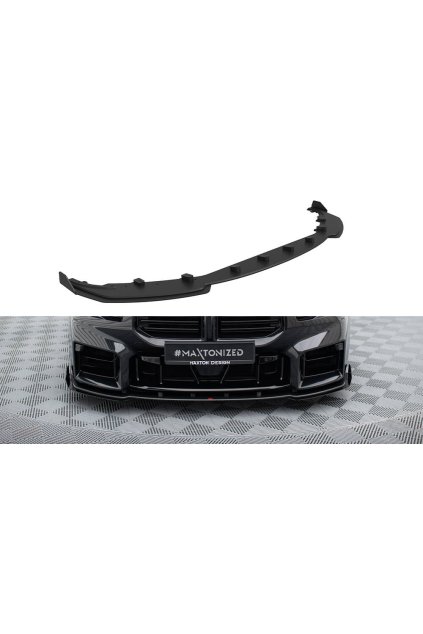 Maxton Design "Street Pro" spoiler pod přední nárazník s křidélky ver.1 pro BMW M2 G87, plast ABS bez povrchové úpravy