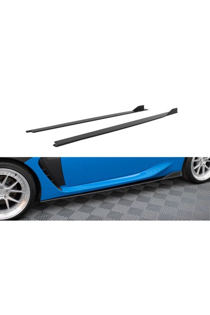 Maxton Design "Street Pro" difuzory pod boční prahy ver.2 pro Toyota GR86 Mk1, plast ABS bez povrchové úpravy, s červenou linkou