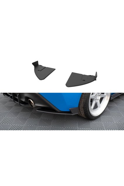 Maxton Design "Street Pro" boční difuzory pod zadní nárazník v.2 pro Toyota GR86 Mk1, plast ABS bez povrchové úpravy