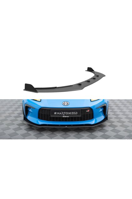 Maxton Design "Street Pro" spoiler pod přední nárazník ver.2 pro Toyota GR86 Mk1, plast ABS bez povrchové úpravy, s červenou linkou