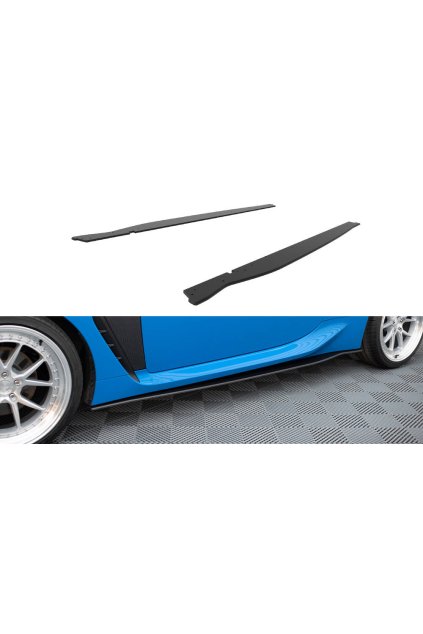 Maxton Design "Street Pro" difuzory pod boční prahy ver.1 pro Toyota GR86 Mk1, plast ABS bez povrchové úpravy