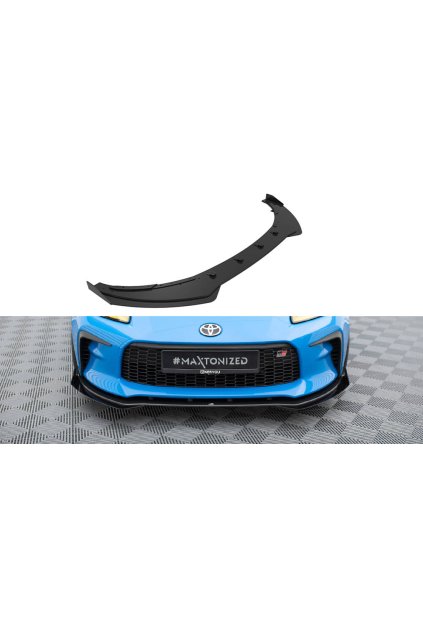 Maxton Design "Street Pro" spoiler pod přední nárazník s křidélky ver.1 pro Toyota GR86 Mk1, plast ABS bez povrchové úpravy