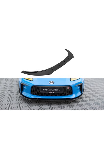 Maxton Design "Street Pro" spoiler pod přední nárazník ver.1 pro Toyota GR86 Mk1, plast ABS bez povrchové úpravy, s červenou linkou