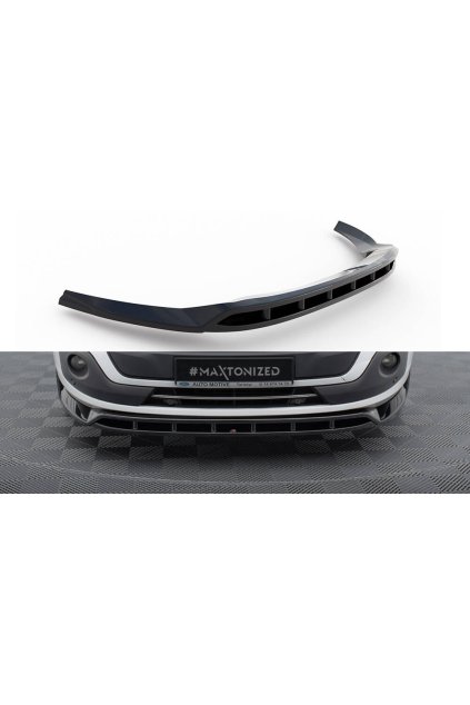 Maxton Design spoiler pod přední nárazník pro Ford Transit Custom Mk1 Standard, černý lesklý plast ABS