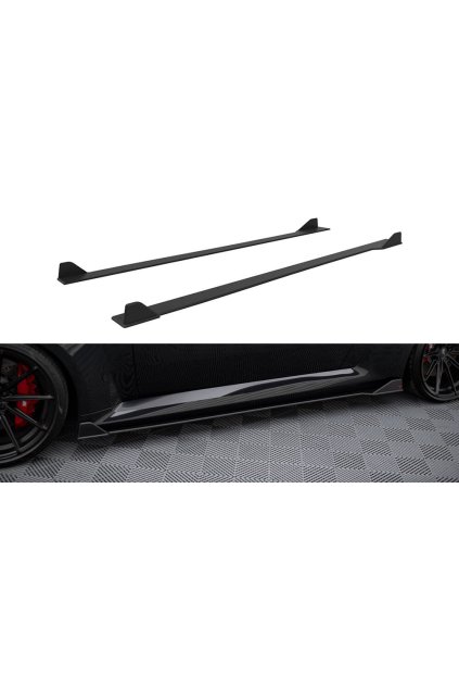 Maxton Design "Street Pro" difuzory pod boční prahy ver.2 pro BMW M2 G87, plast ABS bez povrchové úpravy