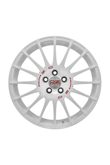 OZ SUPERTURISMO WRC 17x7 ET48 4x108 race white red lettering