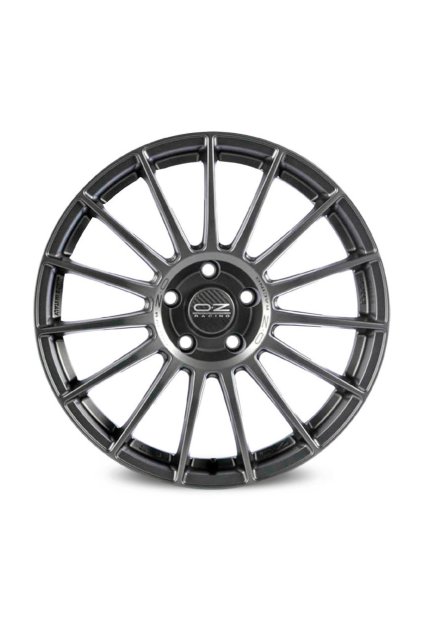 OZ SUPERTURISMO LM 17x7 ET42 4x100 matt graphite silver lettering