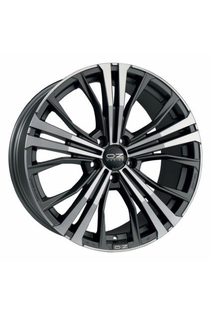 OZ CORTINA 19x10 ET55 5x130 matt dark graphite diamond cut