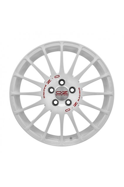 OZ SUPERTURISMO WRC 15x6,5 ET18 4x108 race white red lettering