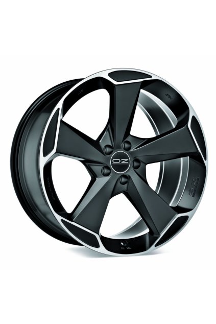 OZ ASPEN HLT 20x8,5 ET40 5x114,3 matt black diamond cut