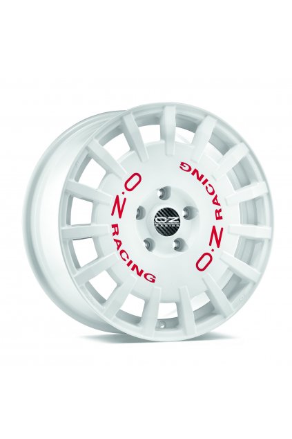 OZ RALLY RACING 19x8,5 ET38 5x112 race white red lettering