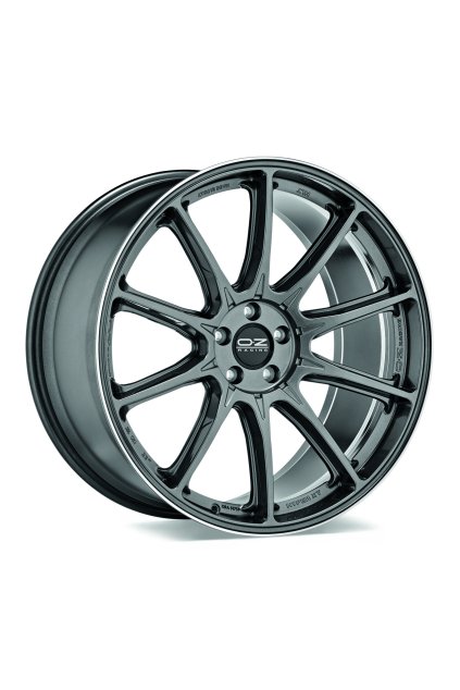 OZ HYPER XT HLT 20x10 ET53 5x112 star graphite diamond lip