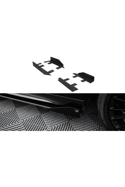 Maxton Design křidélka bočních difuzorů pro Mercedes třída A W177 Facelift A35 AMG, plast ABS bez povrchové úpravy, Hatchback/Sedan