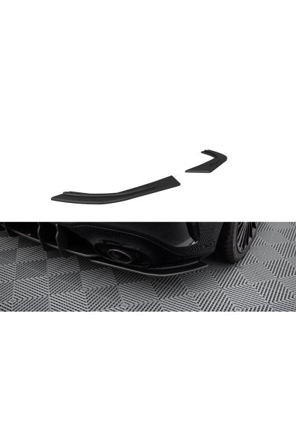 Maxton Design "Street Pro" boční difuzory pod zadní nárazník pro Mercedes třída A W177 Facelift A35 AMG, plast ABS bez povrchové úpravy, Hatchback