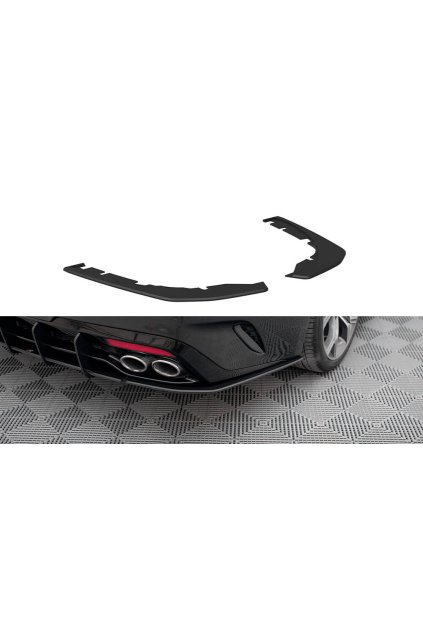 Maxton Design "Street Pro" boční difuzory pod zadní nárazník pro Kia Stinger GT-Line, plast ABS bez povrchové úpravy