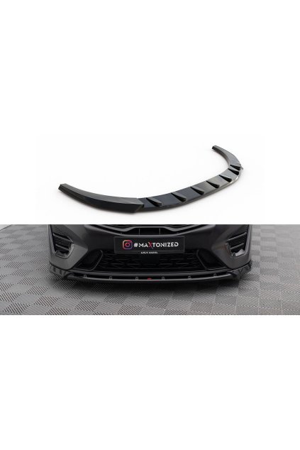 Maxton Design spoiler pod přední nárazník ver.2 pro Kia Proceed Mk1 Facelift GT, černý lesklý plast ABS
