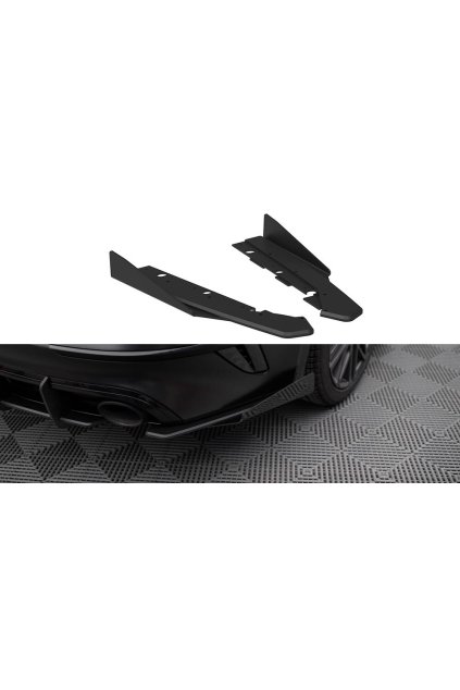 Maxton Design "Street Pro" boční difuzory pod zadní nárazník s křidélky pro Kia Proceed Mk1 Facelift GT, plast ABS bez povrchové úpravy, s červenou linkou