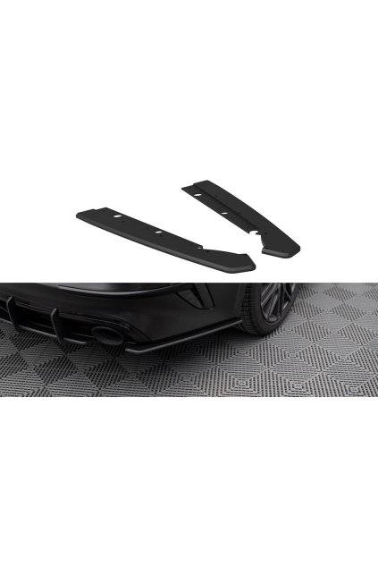Maxton Design "Street Pro" boční difuzory pod zadní nárazník pro Kia Proceed Mk1 Facelift GT, plast ABS bez povrchové úpravy, s červenou linkou