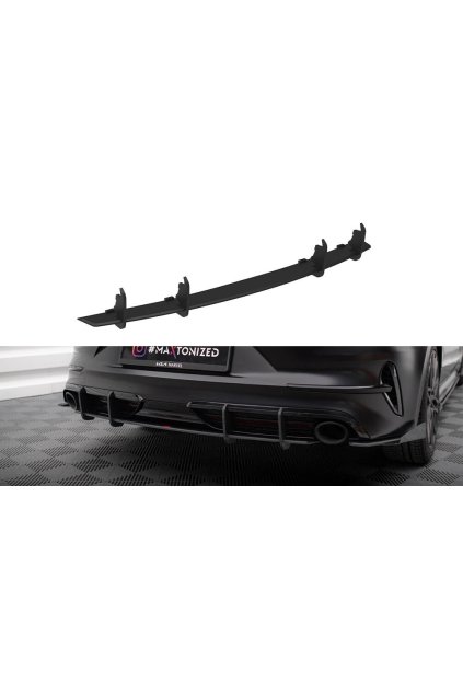 Maxton Design "Street Pro" difuzor zadního nárazníku pro Kia Proceed Mk1 Facelift GT, plast ABS bez povrchové úpravy, s černou a červenou linkou