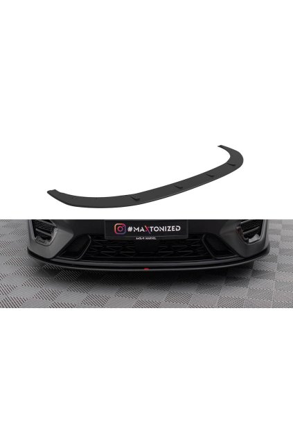 Maxton Design "Street Pro" spoiler pod přední nárazník pro Kia Proceed Mk1 Facelift GT, plast ABS bez povrchové úpravy, s červenou linkou