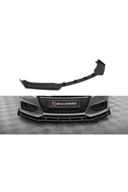 Maxton Design "Street Pro" spoiler pod přední nárazník s křidélky pro Audi TT 8S, plast ABS bez povrchové úpravy, S-Line