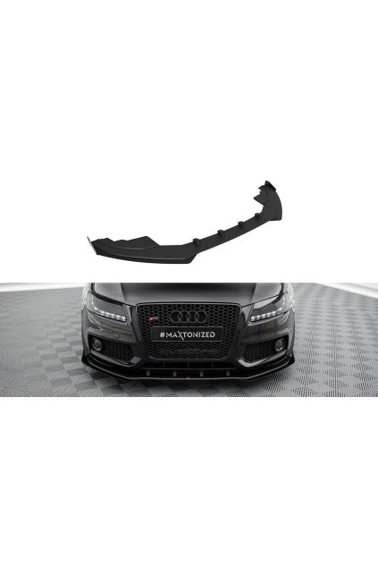 Maxton Design "Street Pro" spoiler pod přední nárazník s křidélky pro Audi A5 8T, plast ABS bez povrchové úpravy, S-Line