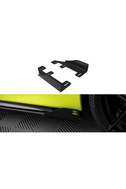 Maxton Design křidélka bočních difuzorů pro BMW řada 1 F40, plast ABS bez povrchové úpravy, M-Pack / M135i