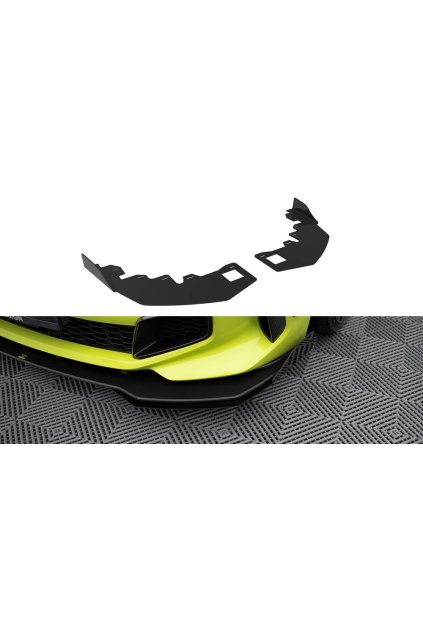 Maxton Design rohové spoilery pod přední nárazník pro BMW řada 1 F40, plast ABS bez povrchové úpravy, M-Pack / M135i