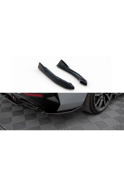 Maxton Design boční difuzory pod zadní nárazník ver.2 pro BMW řada 4 G26 /M440i, černý lesklý plast ABS