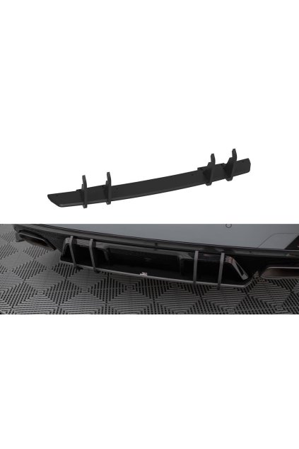 Maxton Design "Street Pro" difuzor zadního nárazníku pro BMW řada 4 G26 /M440i, plast ABS bez povrchové úpravy, s červenou linkou