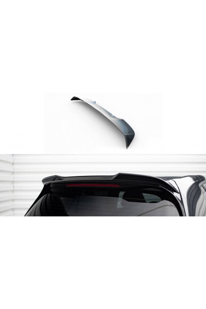 Maxton Design prodloužení spoileru 3d pro Volkswagen Golf R Mk7, Mk7 Facelift, černý lesklý plast ABS