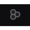 Kompletní LED hexagonové svítidlo bílé 4500 K, rozměr: 3 elementy 168 x 166 cm
