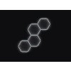 Kompletní LED hexagonové svítidlo bílé 4500 K, rozměr: 4 elementy 166 x 288 cm