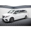 Maxton Design difuzory pod boční prahy pro Mercedes třída V W447F, černý lesklý plast ABS, AMG-line Extra Long
