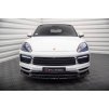 Maxton Design spoiler pod přední nárazník pro Porsche Cayenne Mk3 Coupe, černý lesklý plast ABS