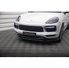 Maxton Design spoiler pod přední nárazník pro Porsche Cayenne Mk3 Coupe, černý lesklý plast ABS