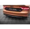 Maxton Design středový spoiler pod zadní nárazník pro Audi A7 C7, černý lesklý plast ABS