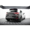 Maxton Design vložka zadního nárazníku pro Seat Leon Mk3 Facelift, černý lesklý plast ABS