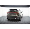 Maxton Design středový spoiler pod zadní nárazník s žebrováním pro Lexus NX Mk2 F-Sport, černý lesklý plast ABS