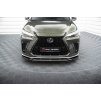 Maxton Design spoiler pod přední nárazník ver.2 pro Lexus NX Mk2 F-Sport, černý lesklý plast ABS