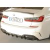 Rieger spoiler pod zadní nárazník na pravé straně pro BMW řada 3 G21 touring r.v. 03/19-06/22, plast ABS lakovaný do černé lesklé barvy